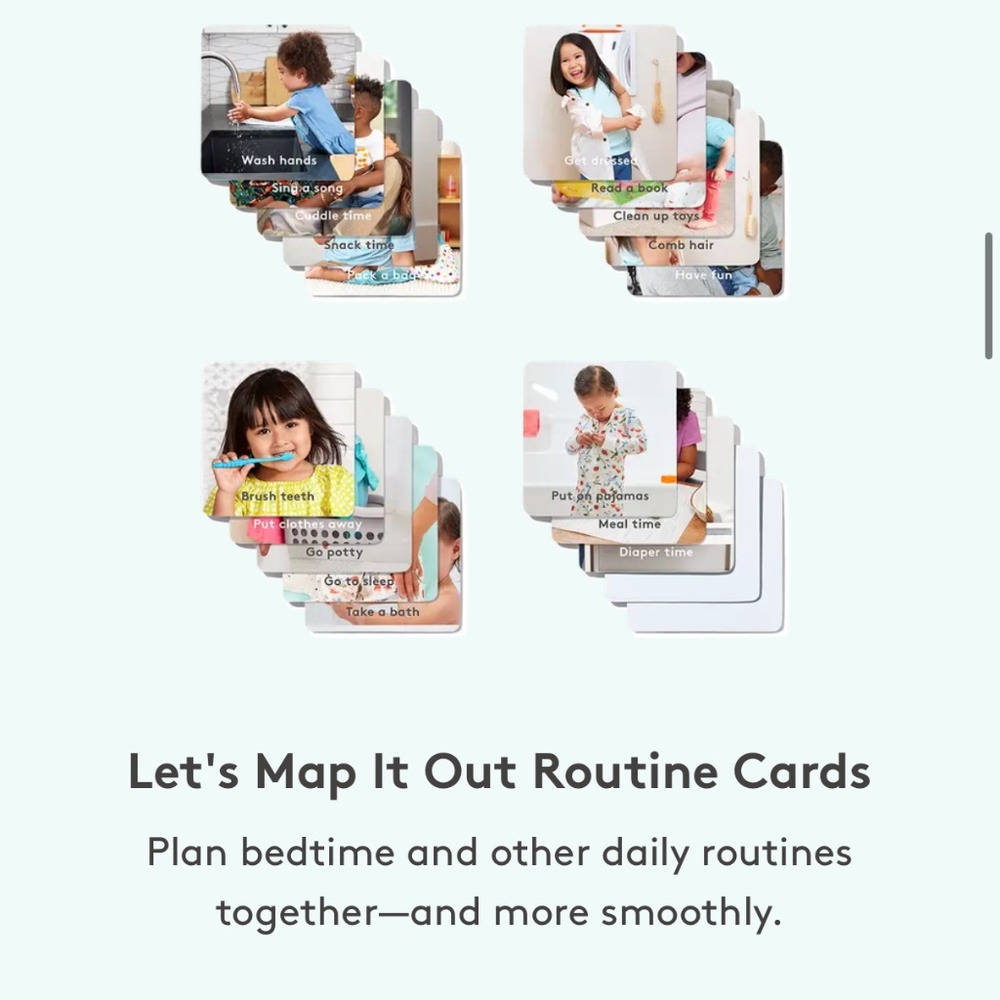 Lovevery routine cards and tips book